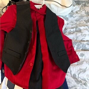Van Heusen Kids Matching Set - Red and Black